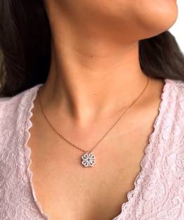 Magnetic Flower Necklaces 925 Silver